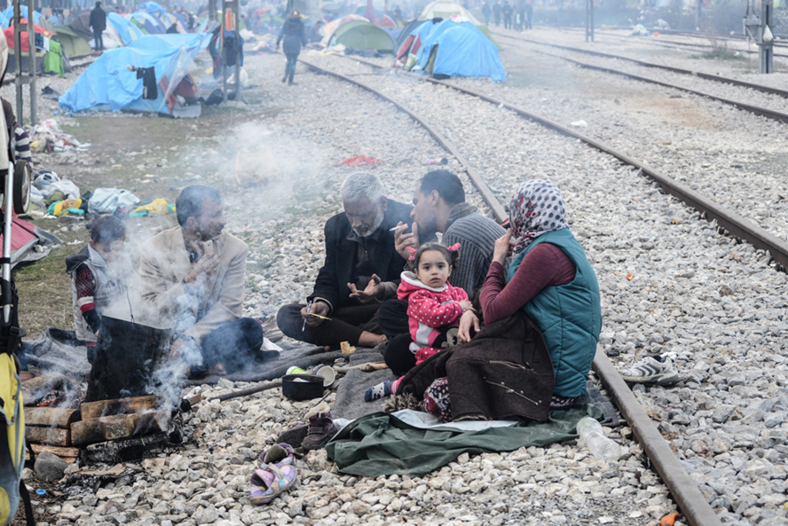 About 14,000 refugees are stranded under bad weather conditions at the northern Greek borders with FYROM, in a makeshift camp, near the Greek village of Idomeni. More than 34.000 migrants and refugees from Asia are stranded in Greece, after Balkan and European countries sealed their borders. In Eidomeni n March 11, 2016